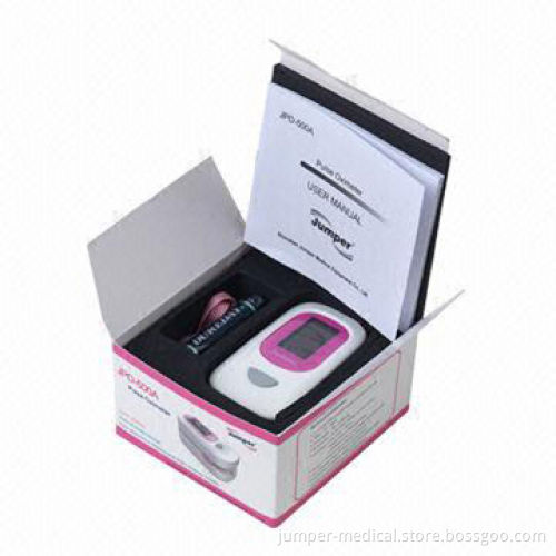 Finger Pulse Oximeter with Waveform Beep, Adjustable Alarm Function and OLED Color, CE Certified